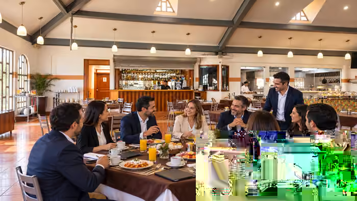 Desayuno empresarial con ejecutivos en Parador del Valle